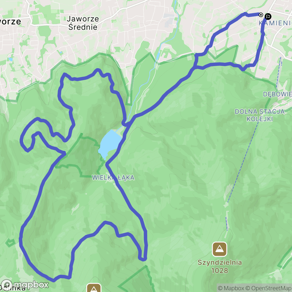 Bielsko-Biała: mapa trasy - Poland