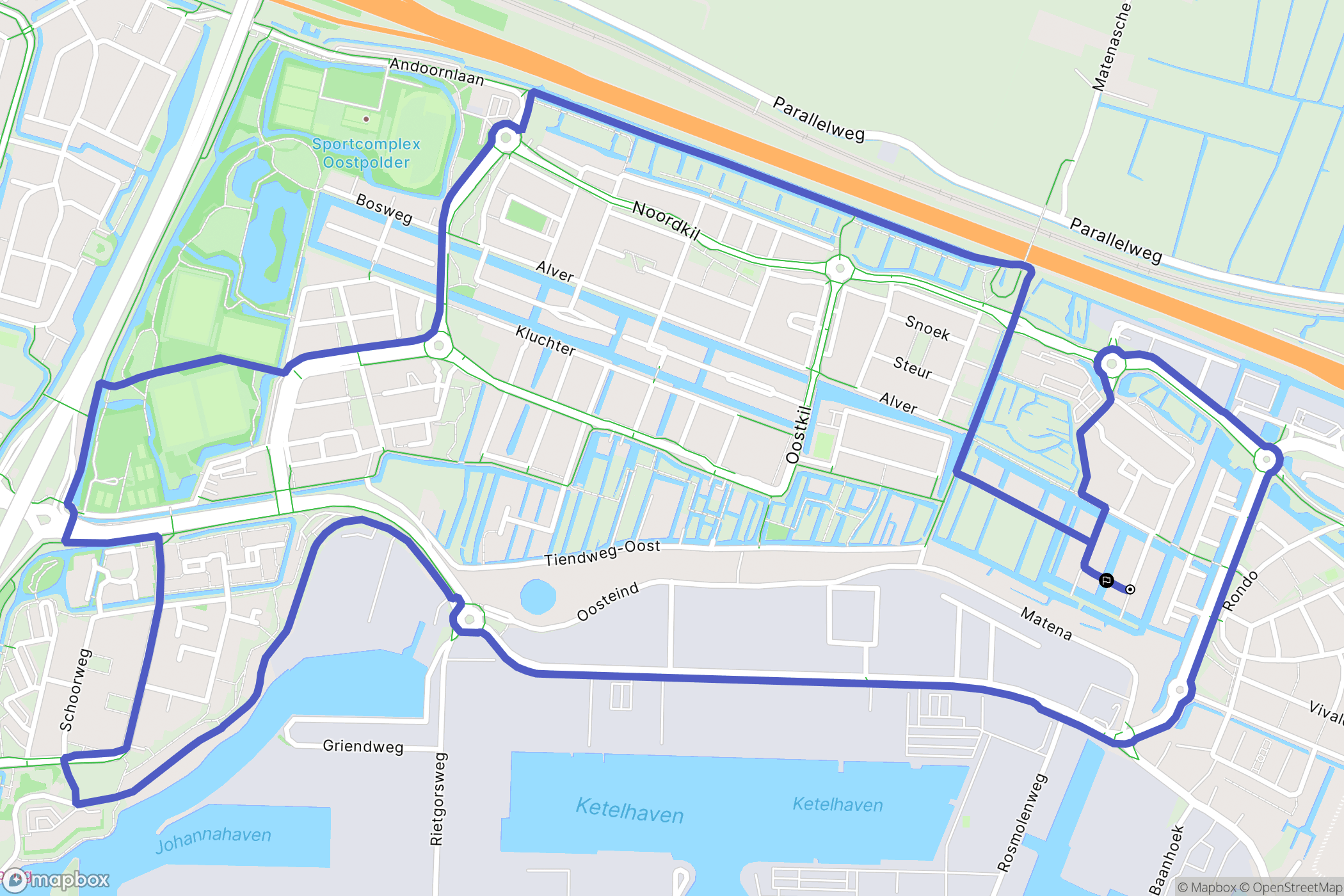 Papendrecht: routekaart voor buitenactiviteiten - Netherlands
