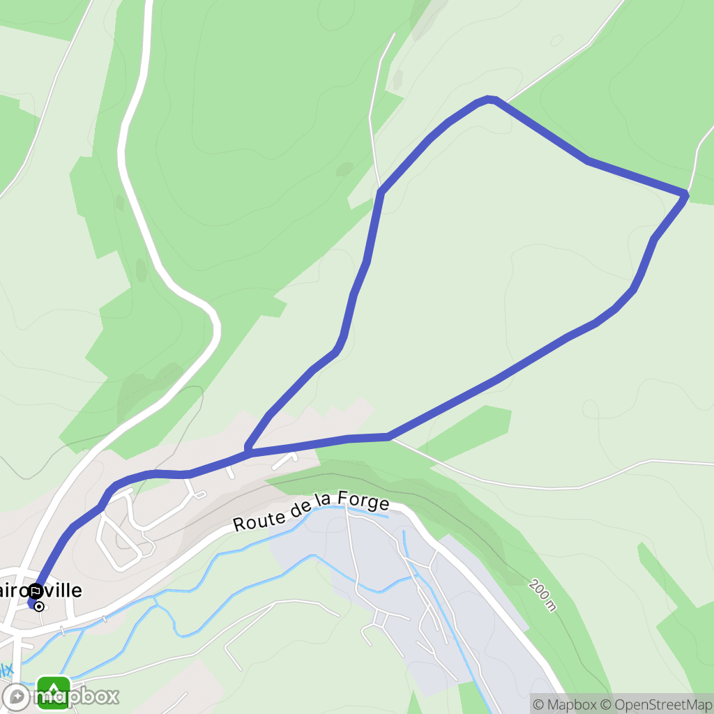 Haironville : carte du parcours de randonnée - France