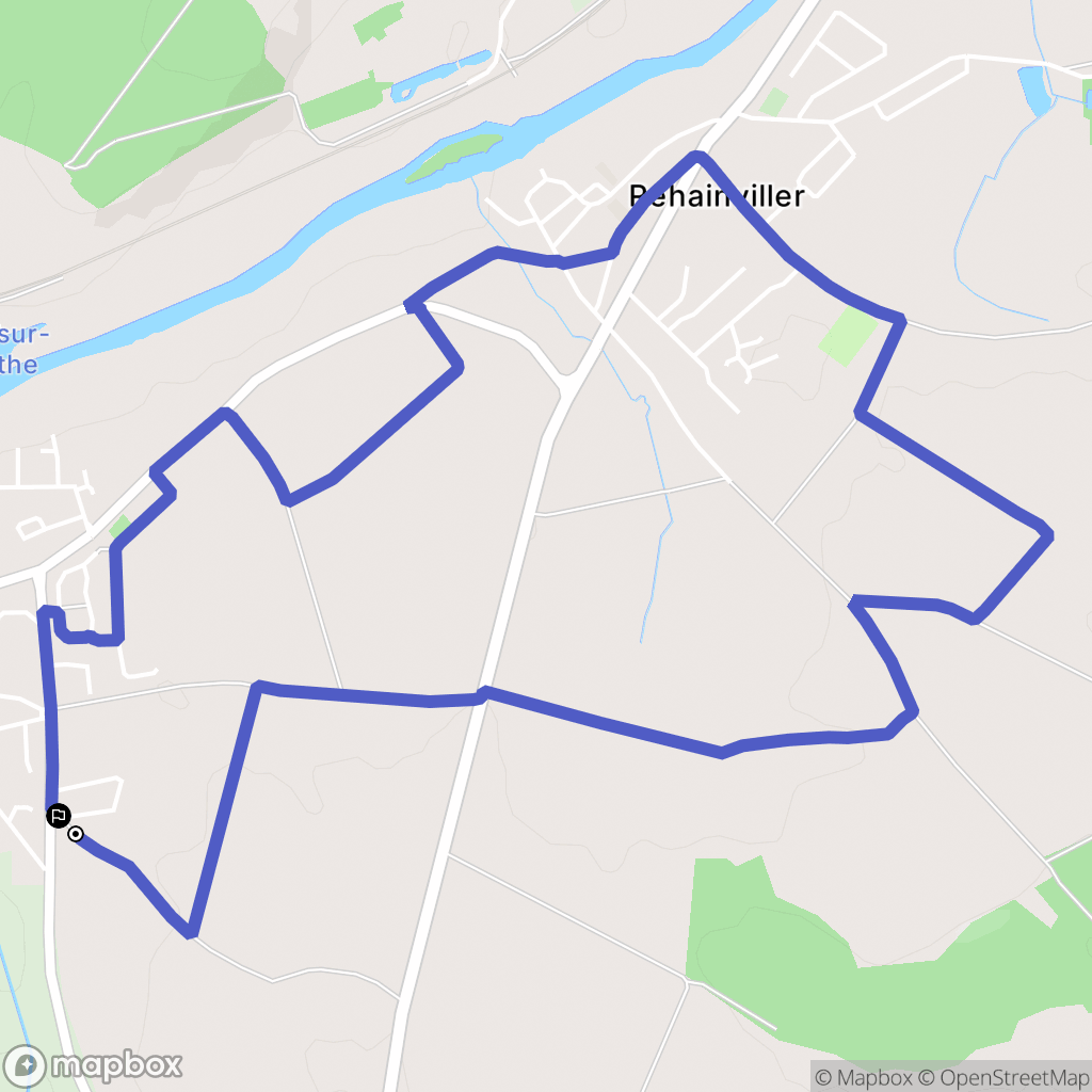 Mont-sur-Meurthe : carte du parcours de randonnée - France
