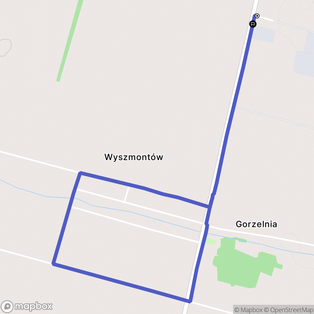Ożarów: mapa trasy - Poland