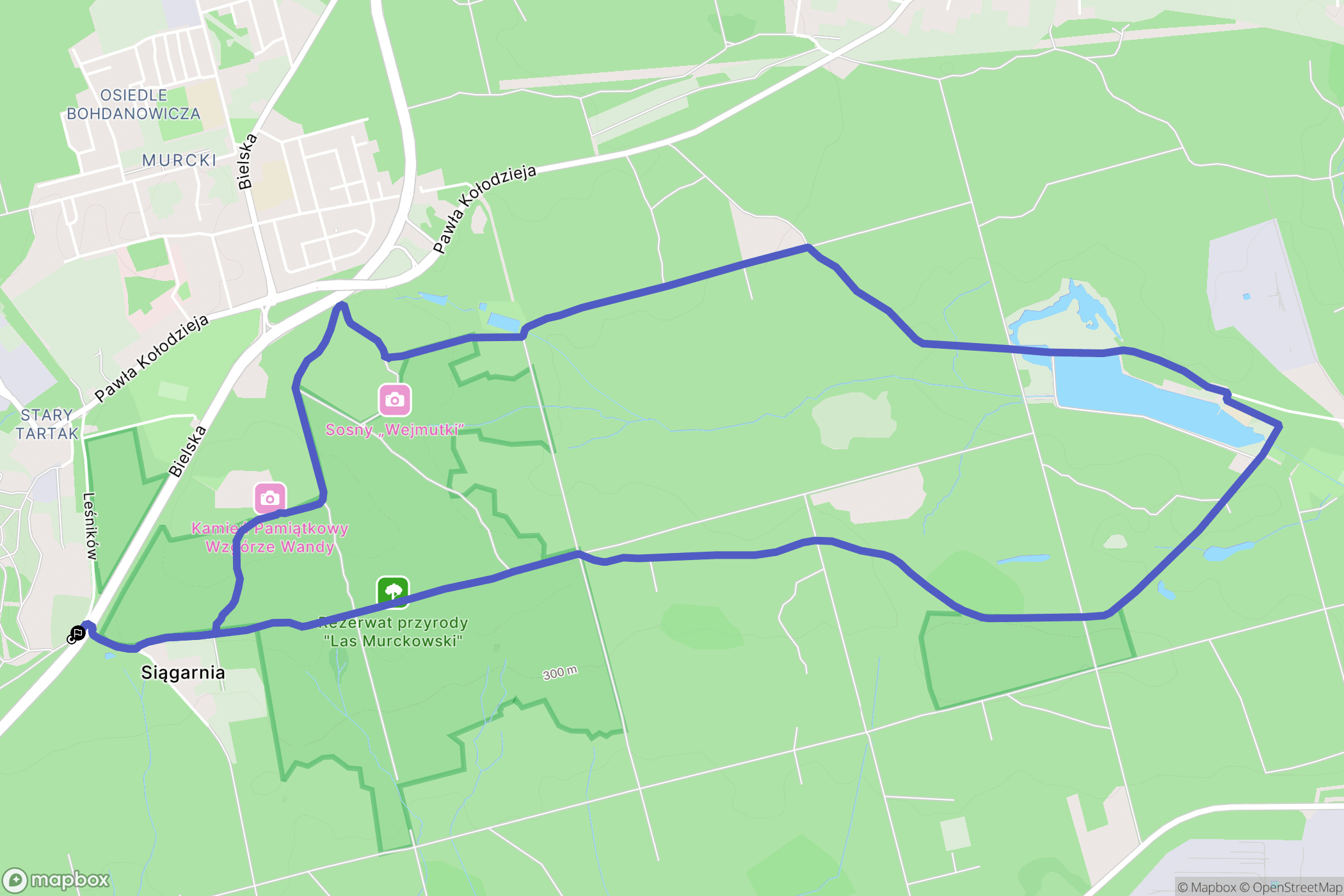 Katowice: mapa trasy - Poland