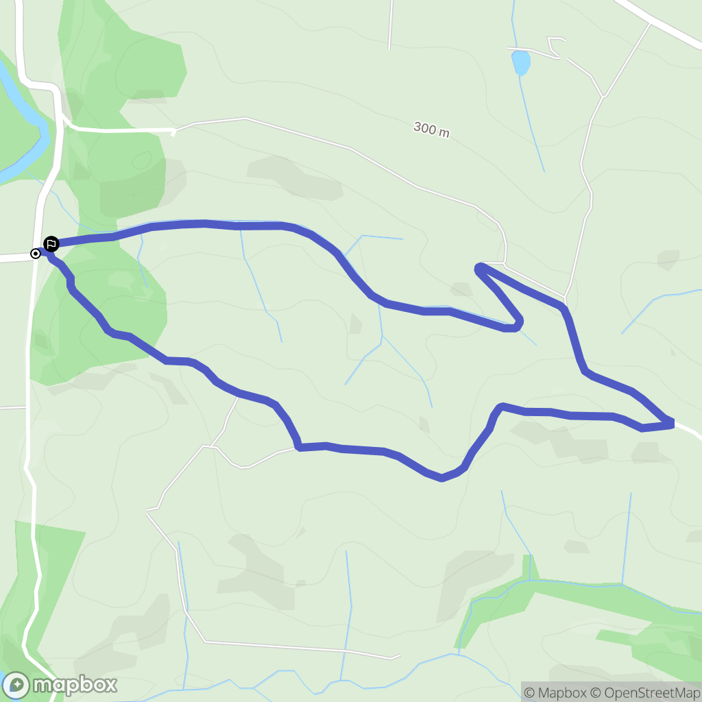 Gaudiès : carte du parcours de randonnée - France