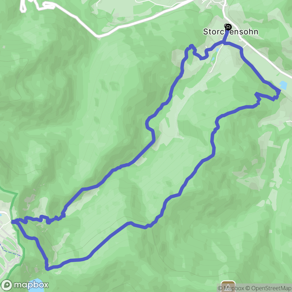 Storckensohn : carte du parcours de randonnée - France