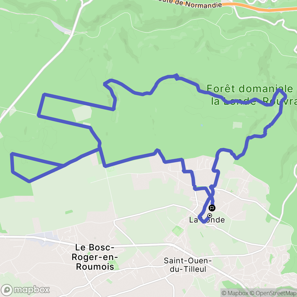 La Londe : carte du parcours de randonnée - France
