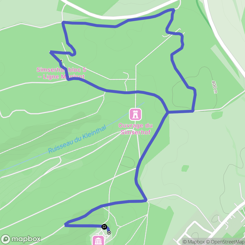 Siersthal : carte du parcours de randonnée - France