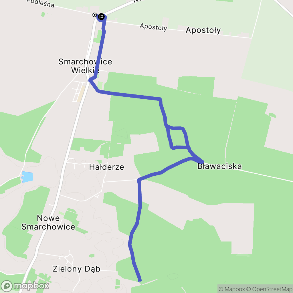 Smarchowice Wielkie: mapa trasy - Poland
