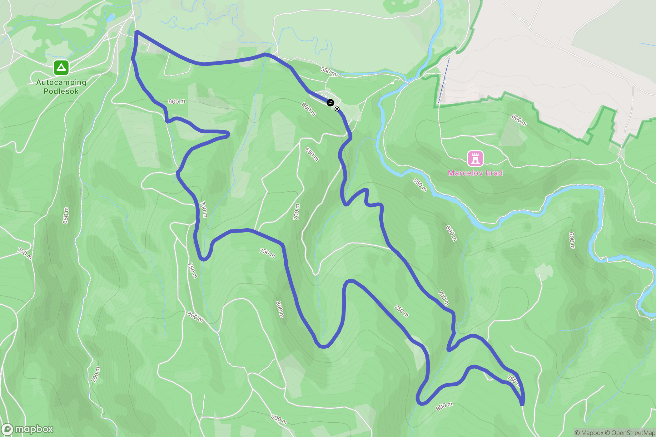 Hrabušice: mapa trasy - Slovakia
