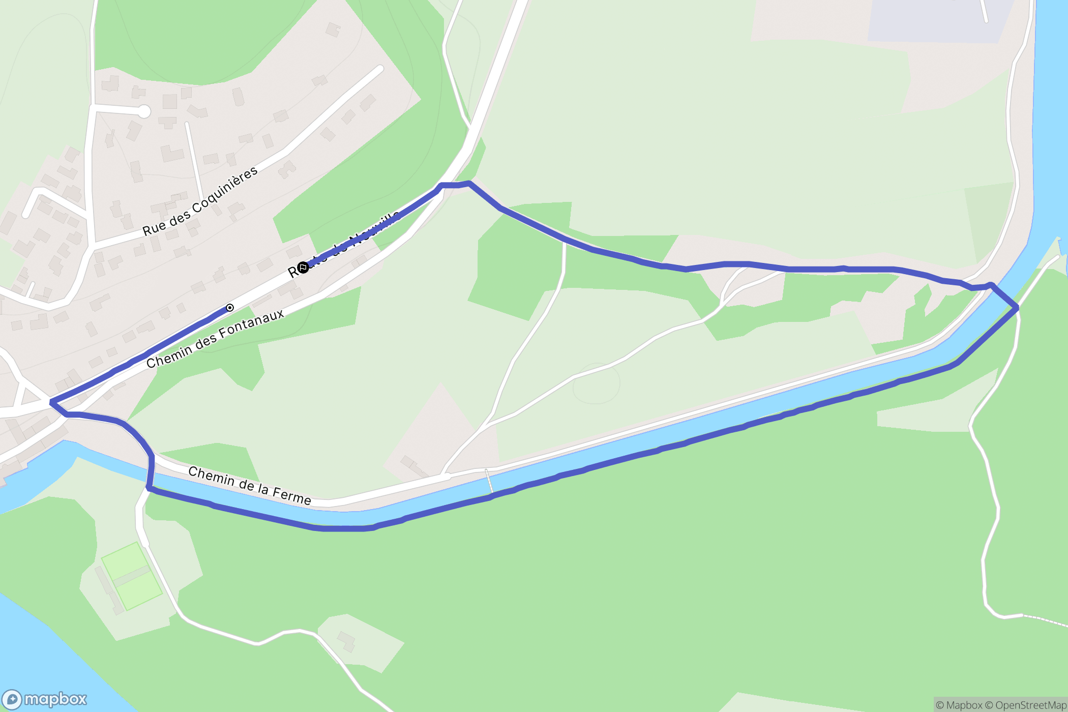 Pont-d'Ain : carte du parcours de randonnée - France