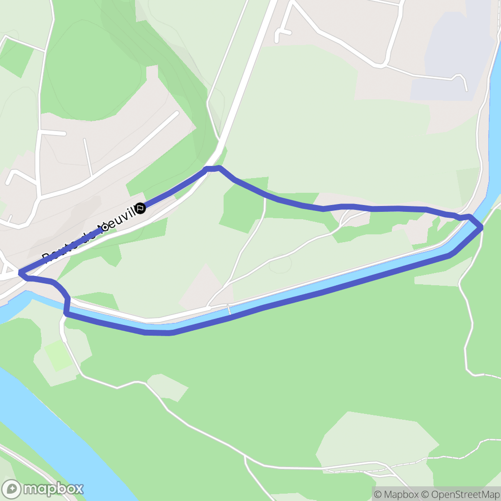 Pont-d'Ain : carte du parcours de randonnée - France
