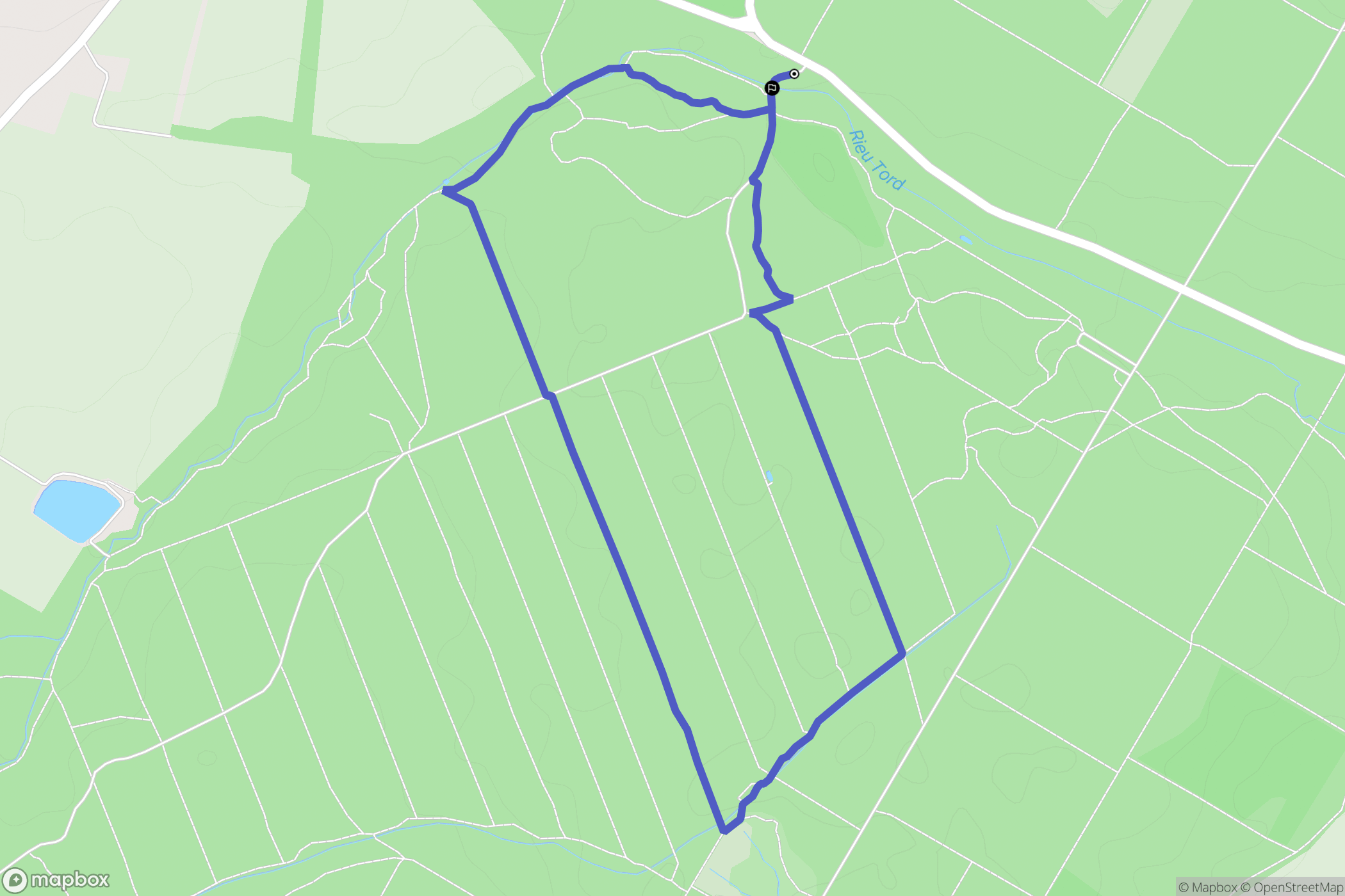 Mérenvielle : carte du parcours de randonnée - France
