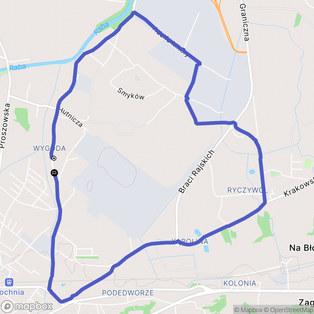 Bochnia: mapa trasy - Poland