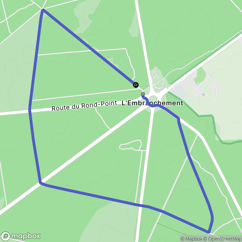 Montfiquet : carte du parcours de randonnée - France