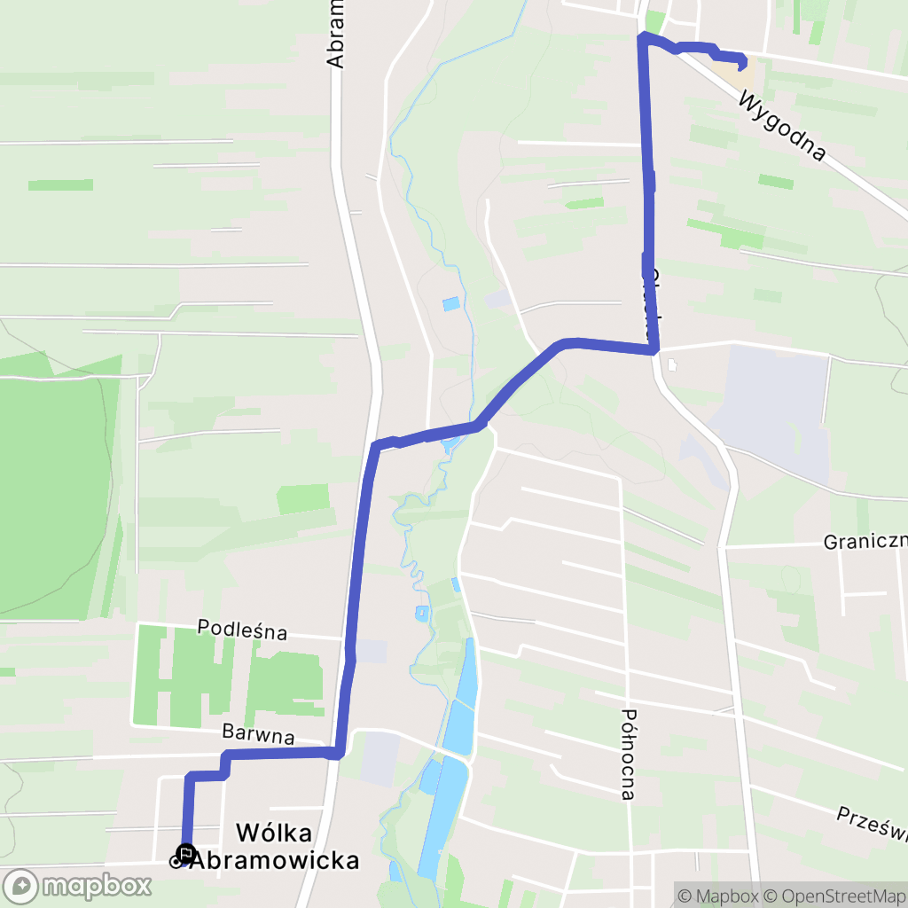 Powiat lubelski: mapa trasy - Poland
