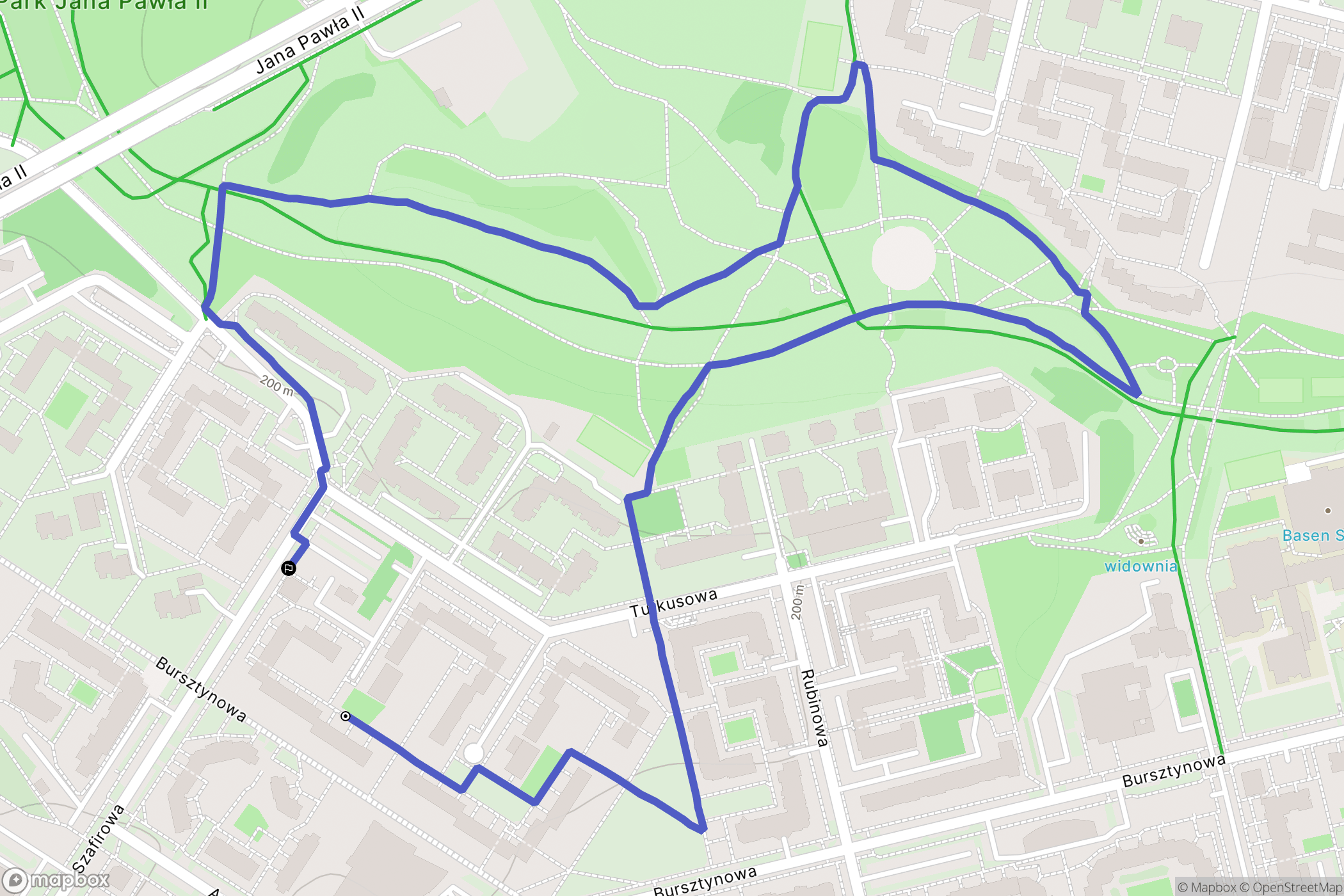 Lublin: mapa trasy - Poland