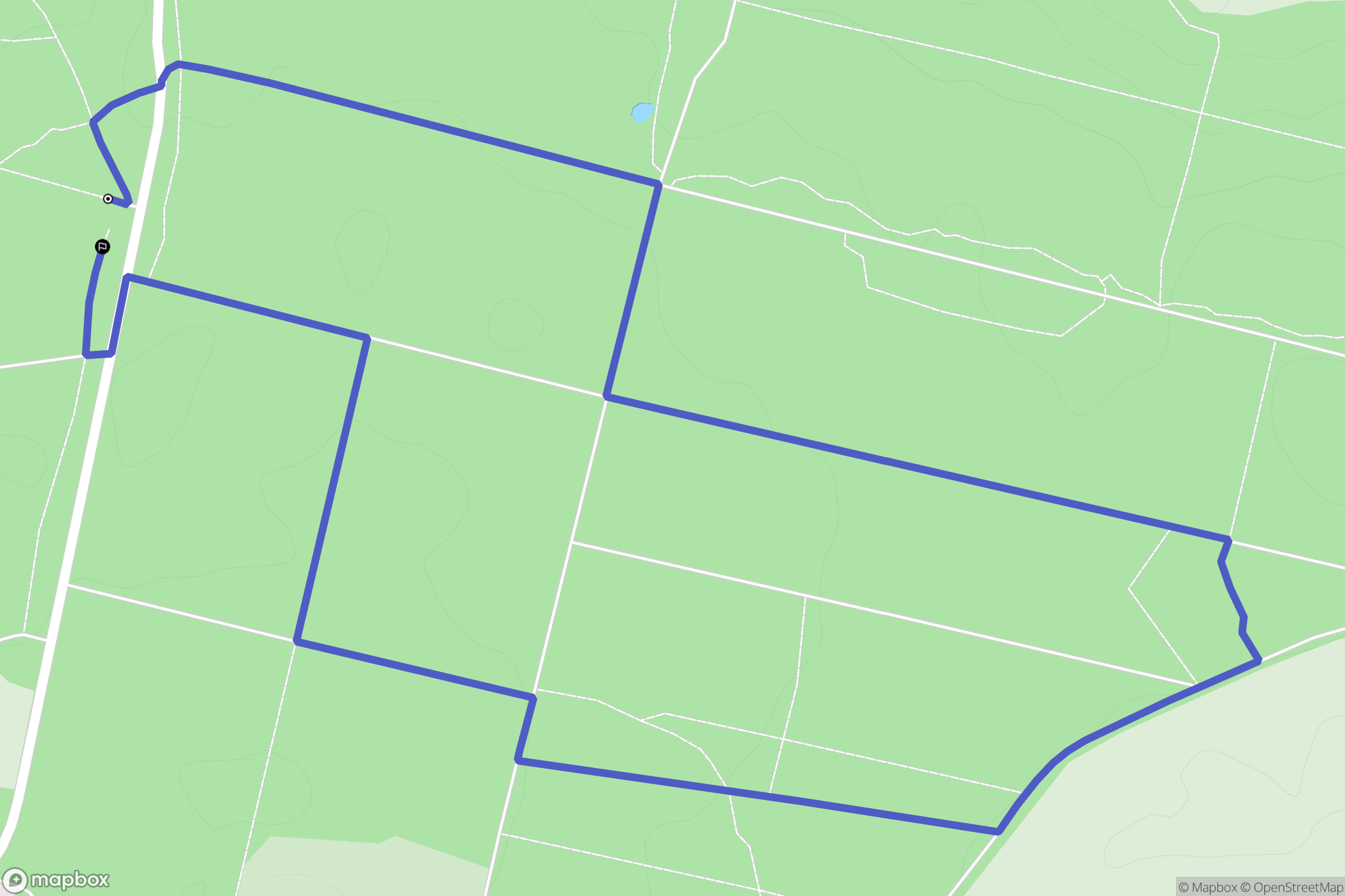 Houppeville : carte du parcours de randonnée - France
