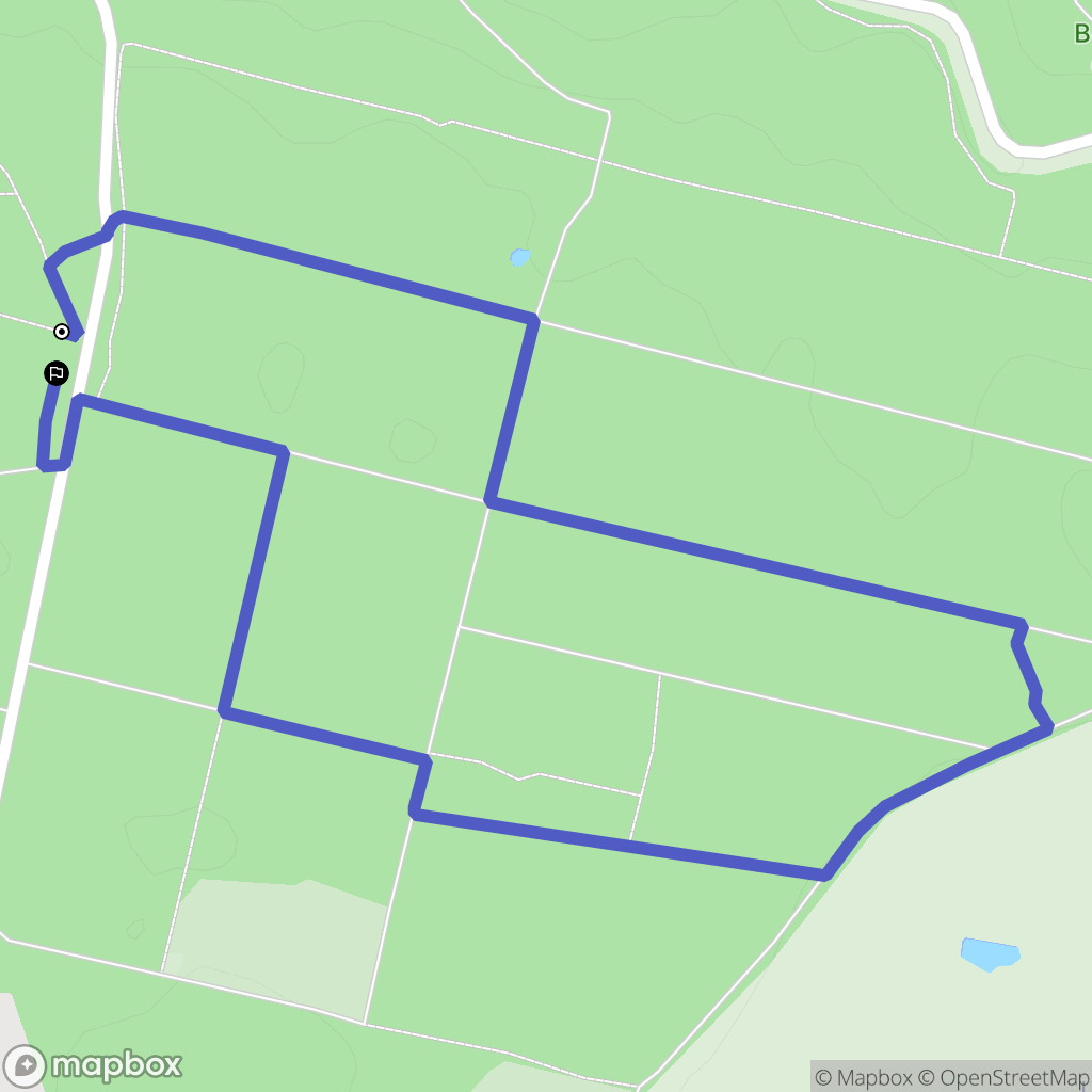 Houppeville : carte du parcours de randonnée - France
