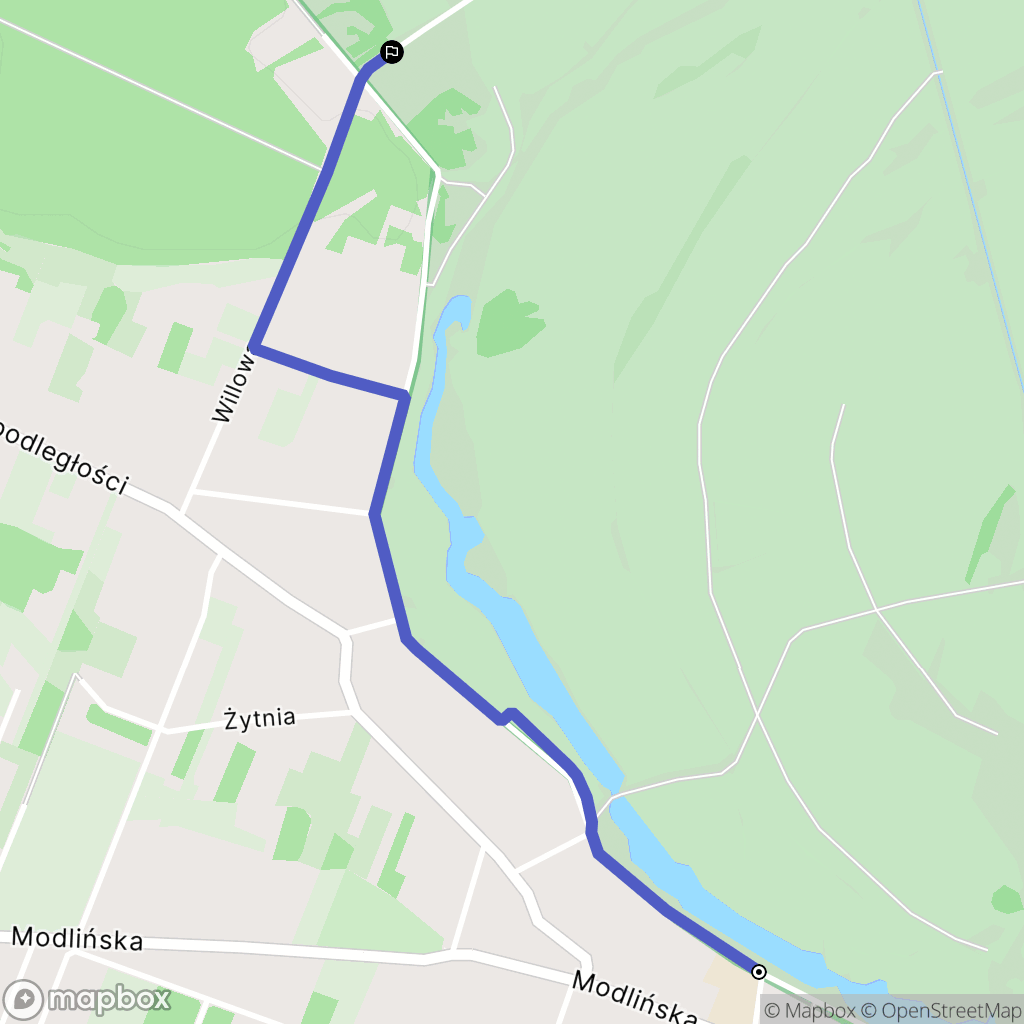 Wieliszew: mapa trasy - Poland