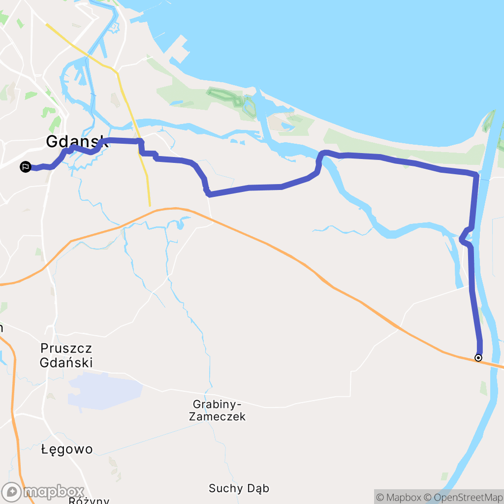 Kiezmark: mapa trasy - Poland