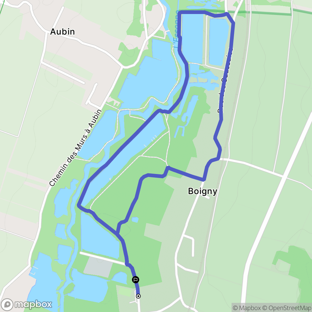 Baulne : carte du parcours de randonnée - France