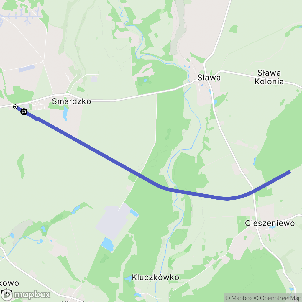 Smardzko: mapa trasy - Poland