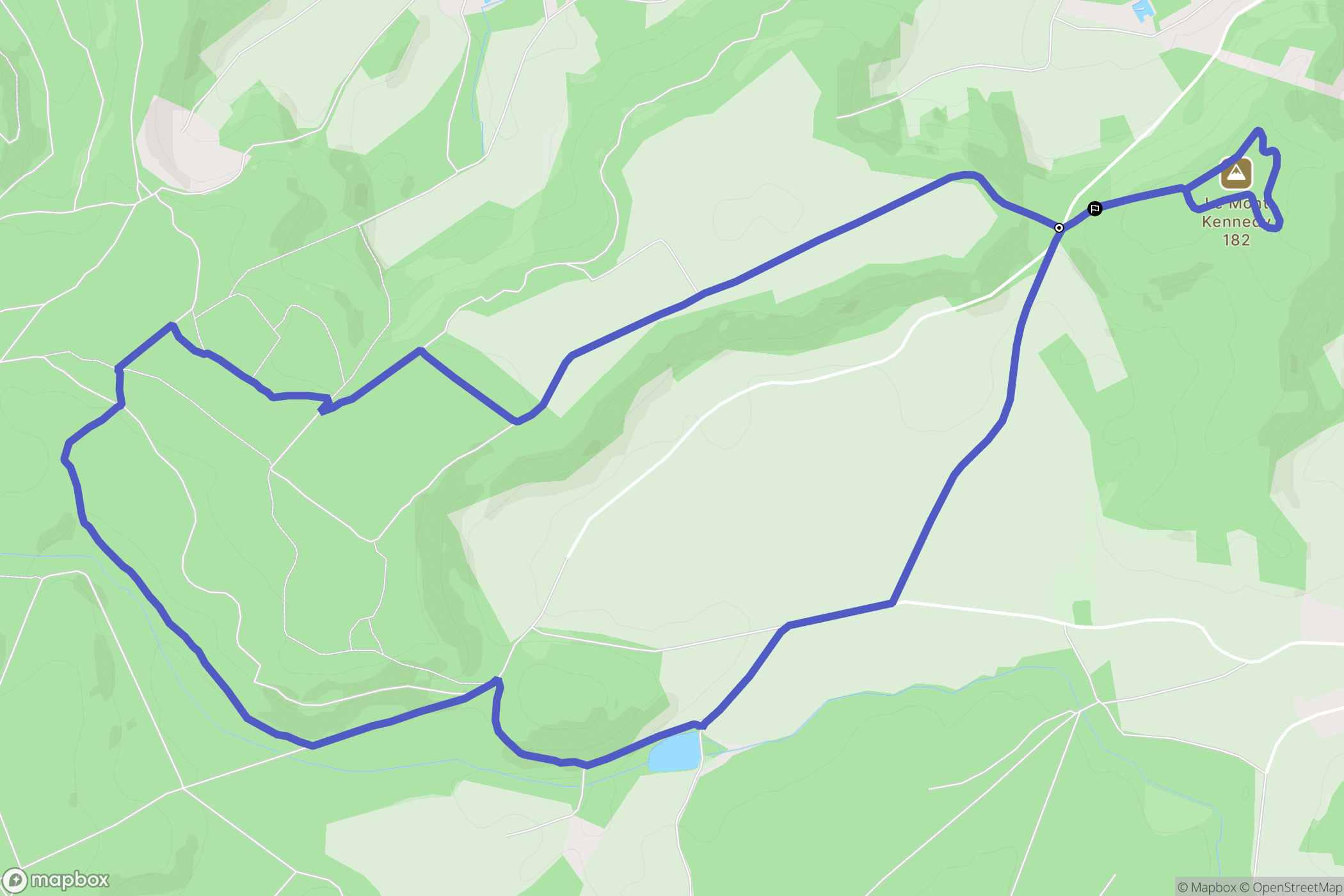 Crépy : carte du parcours de randonnée - France