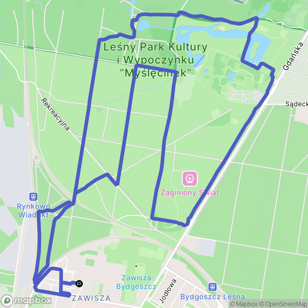 Bydgoszcz: mapa trasy - Poland
