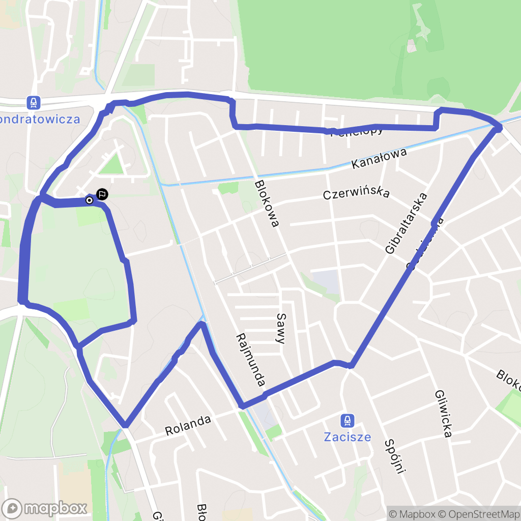 Warszawa: mapa trasy - Poland
