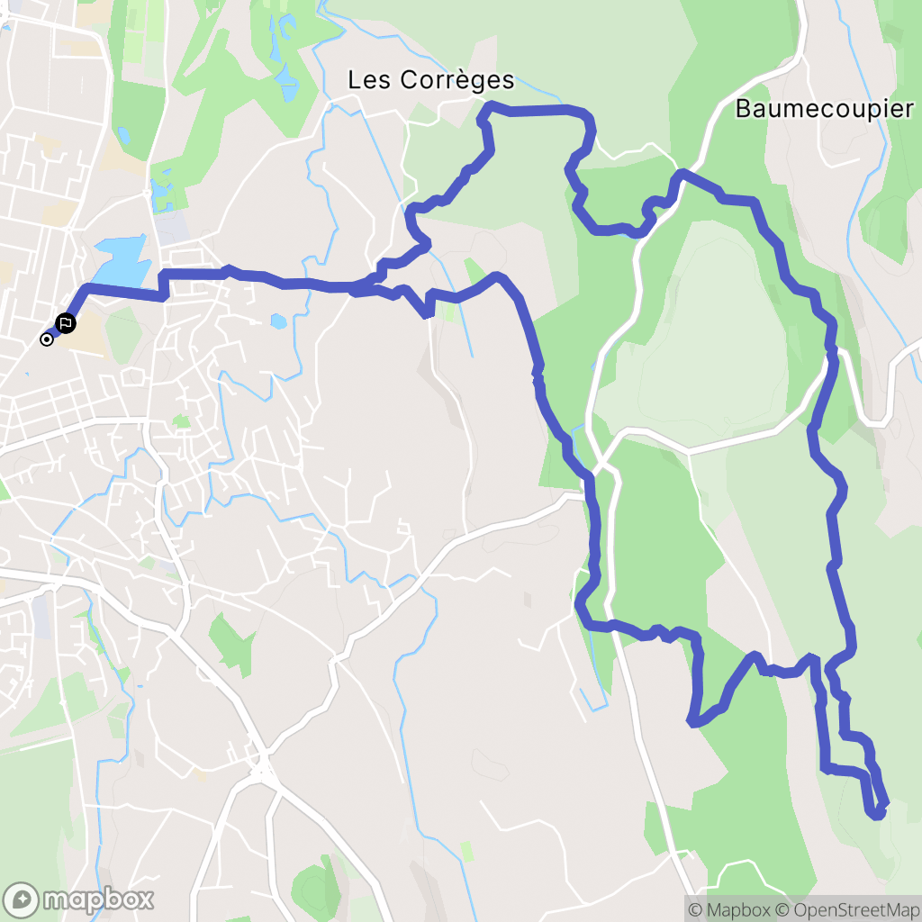 Miramas : carte du parcours de randonnée - France