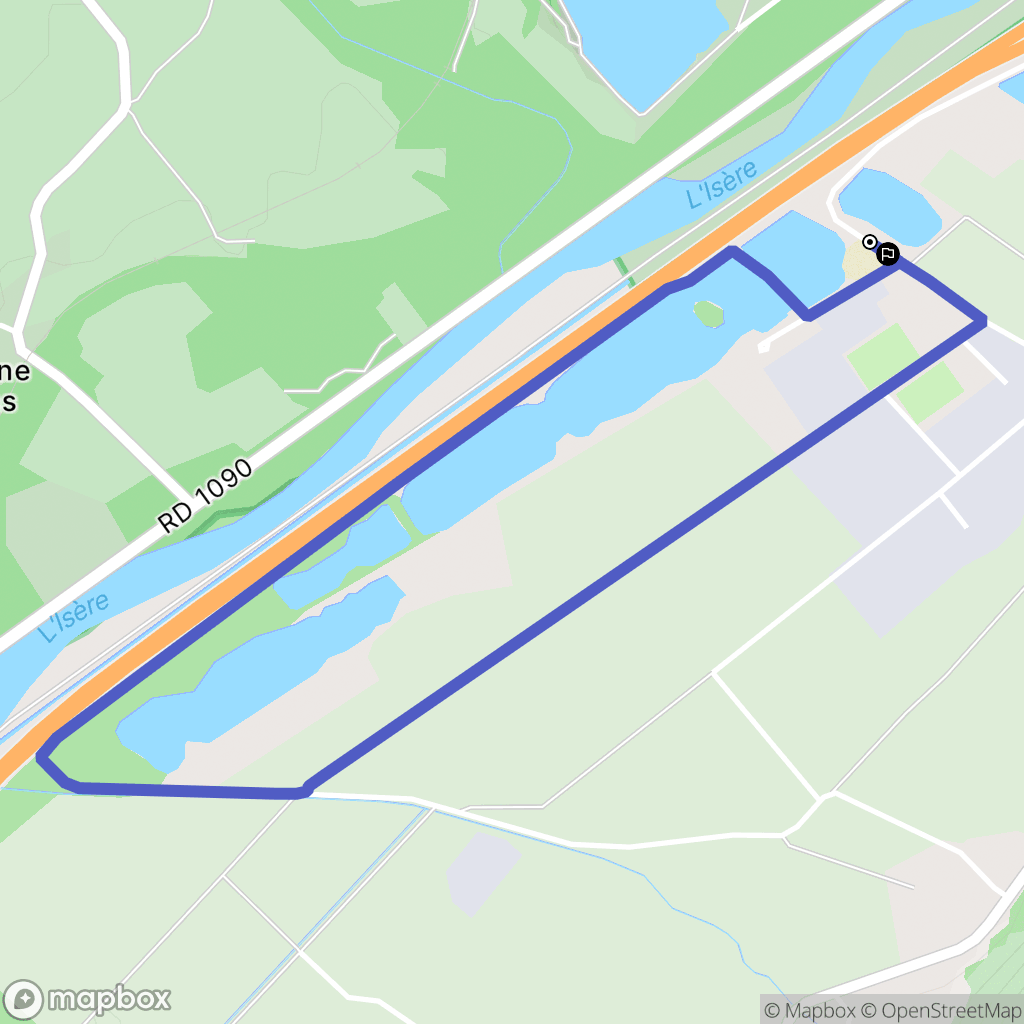 Sainte-Hélène-sur-Isère : carte du parcours de randonnée - France