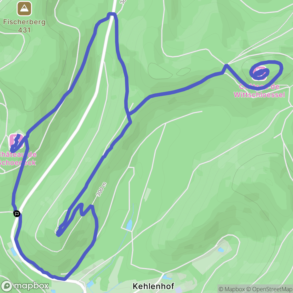 Dambach : carte du parcours de randonnée - France