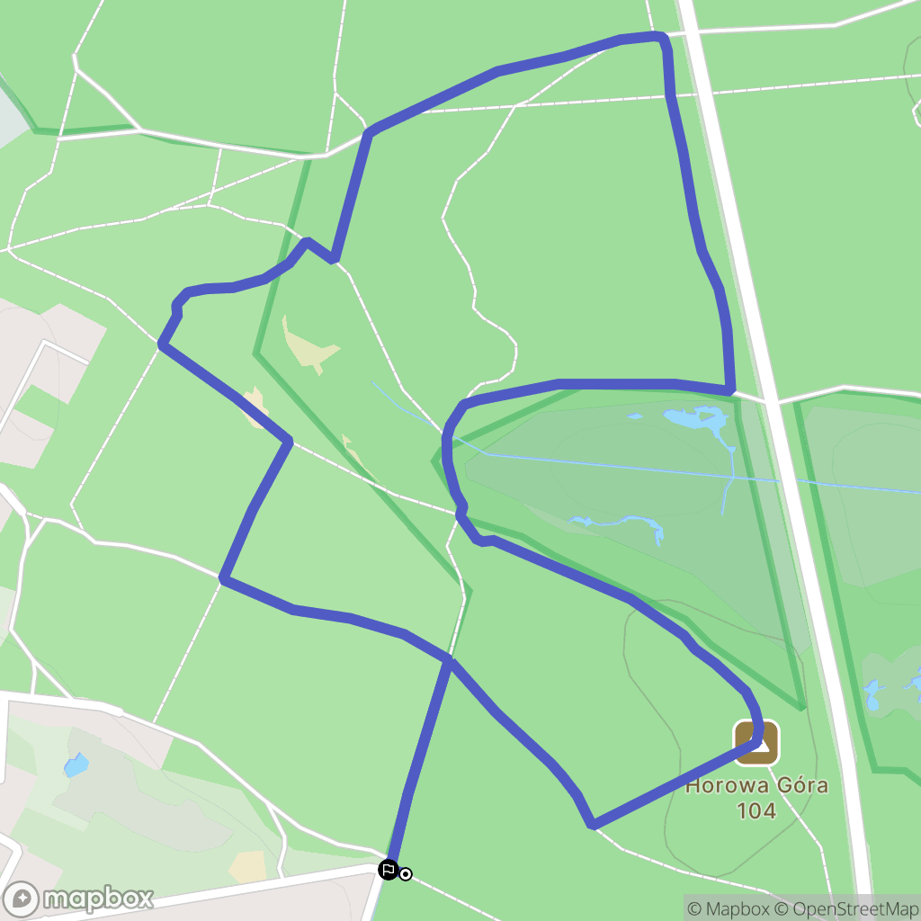 Marki: mapa trasy - Poland