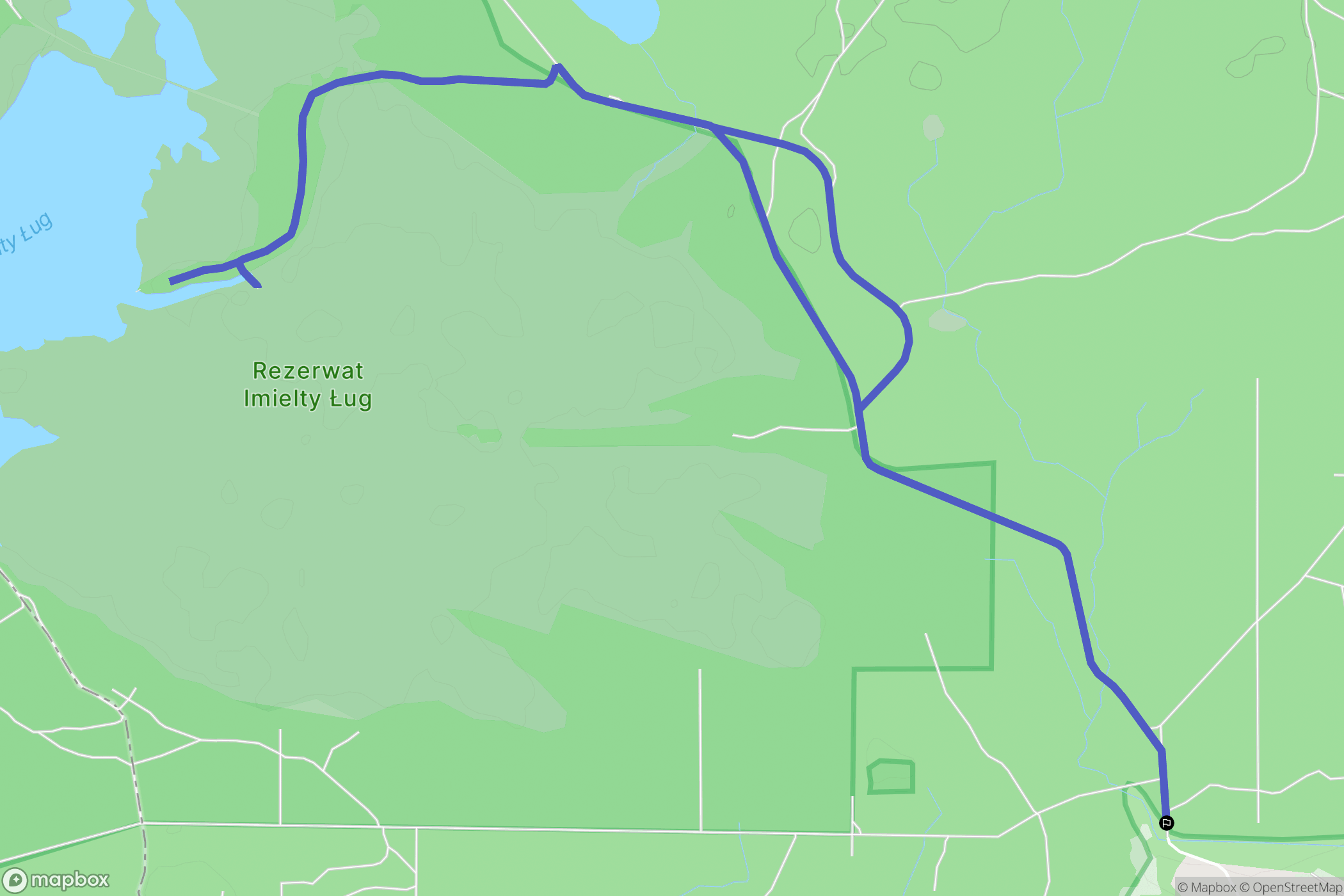 Gierlachy: mapa trasy - Poland