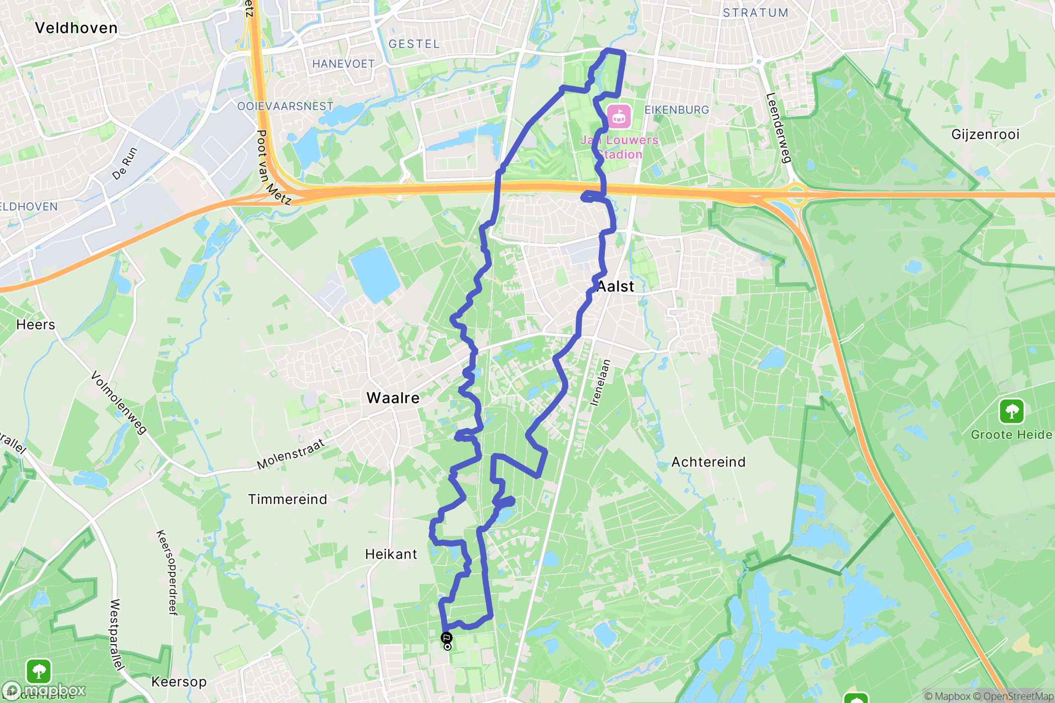 Valkenswaard: routekaart voor buitenactiviteiten - Netherlands