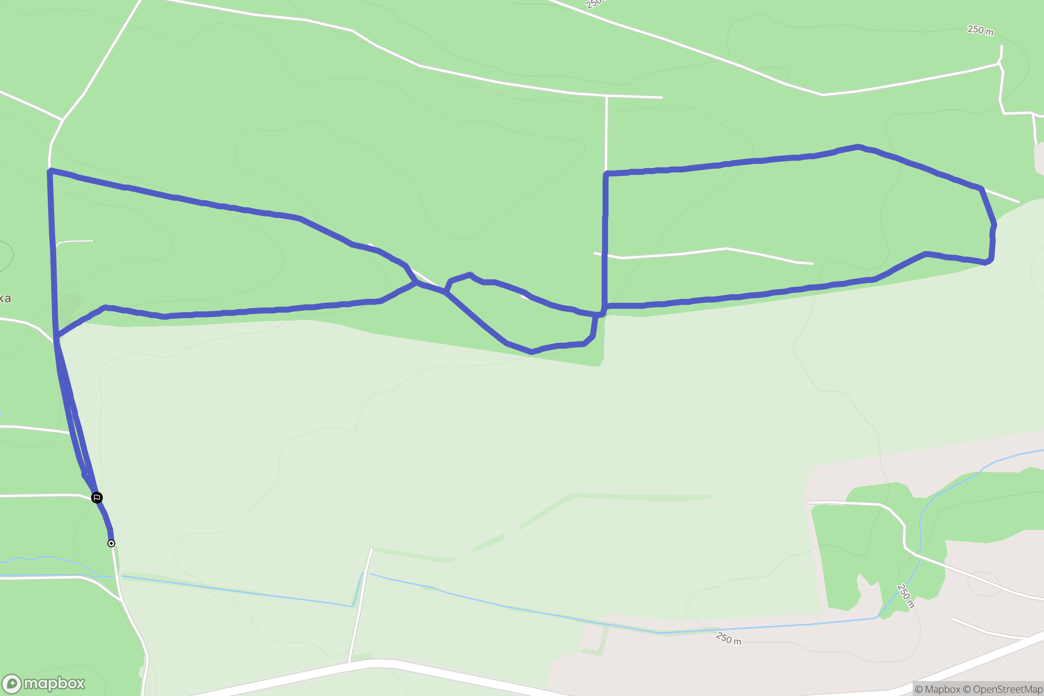 Nowa Wieś Grodziska: mapa trasy - Poland