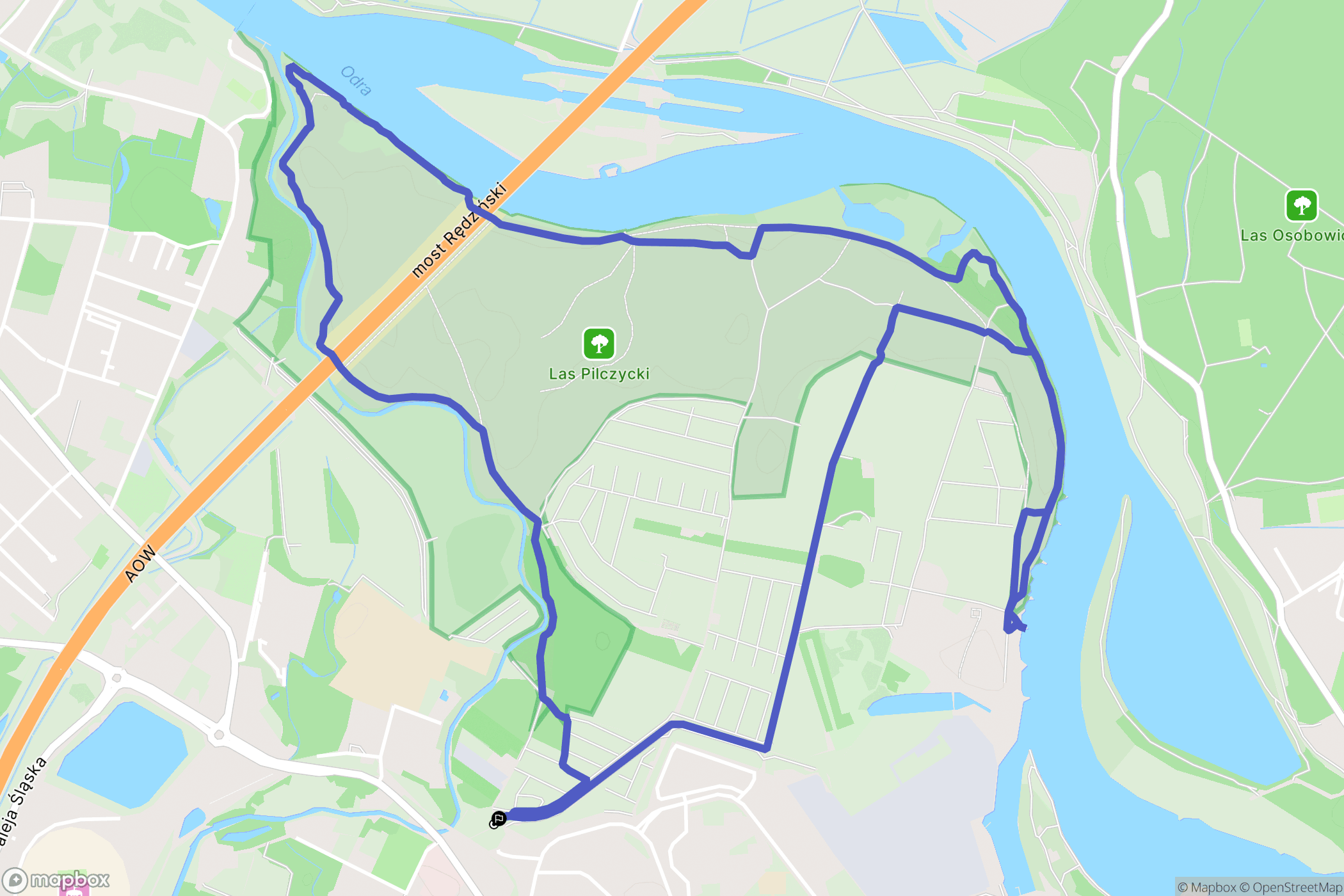 Wrocław: mapa trasy - Poland