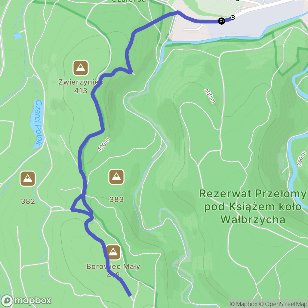 Świebodzice: mapa trasy - Poland