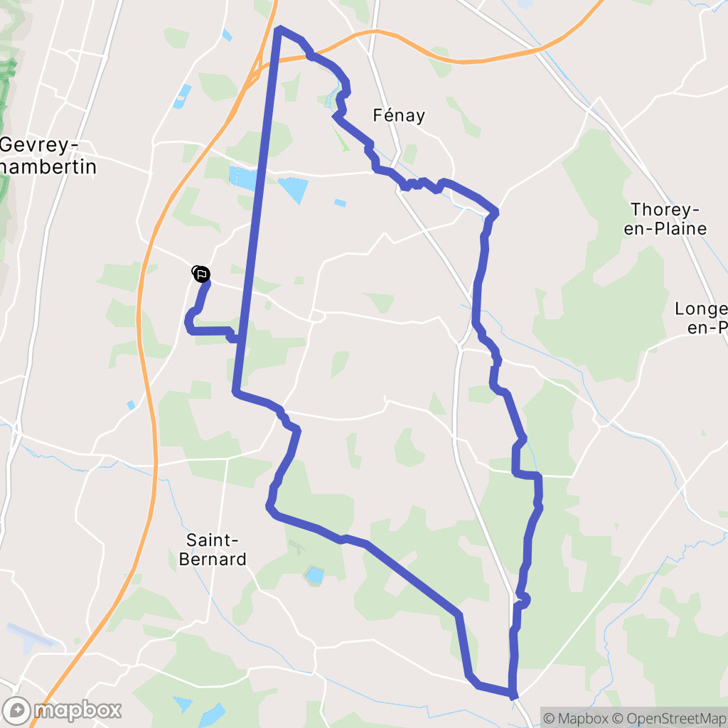 Saint-Philibert : carte du parcours de randonnée - France