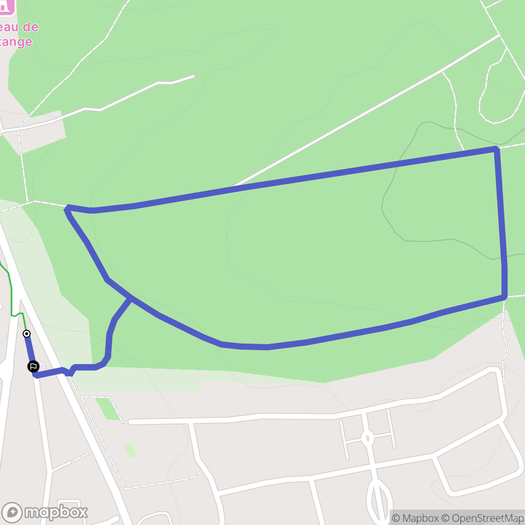 Bousse : carte du parcours de randonnée - France