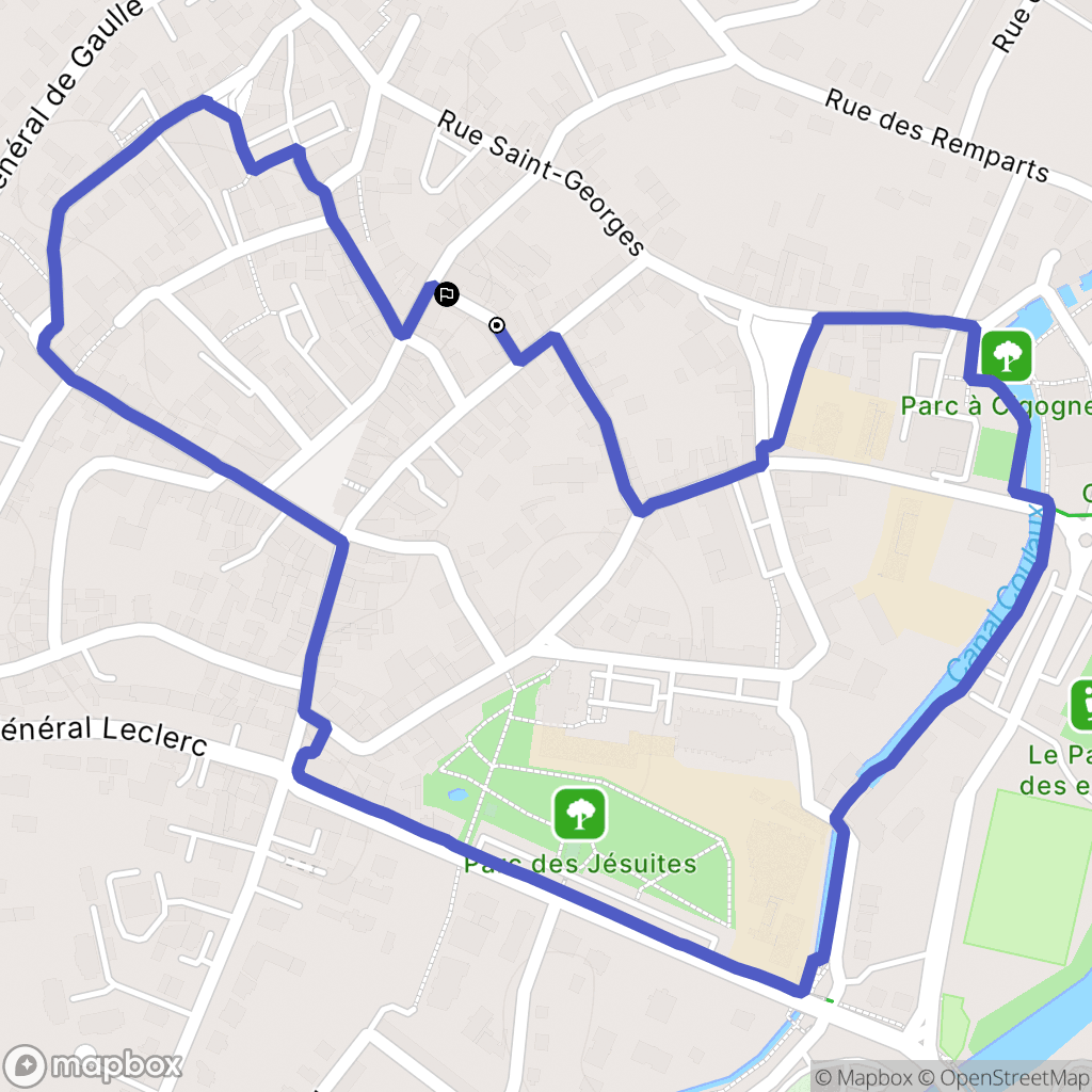 Molsheim : carte du parcours de randonnée - France