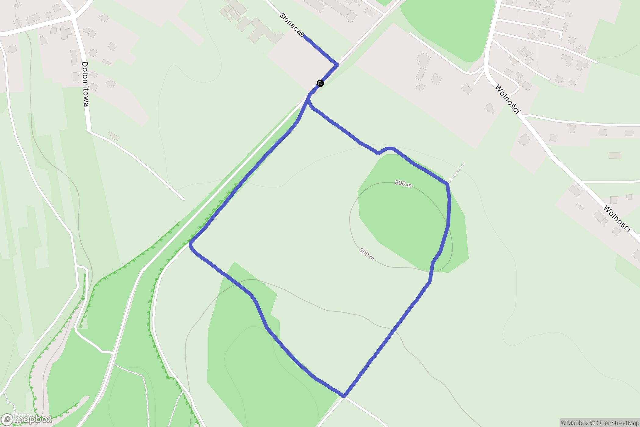 Jaworzno: mapa trasy - Poland