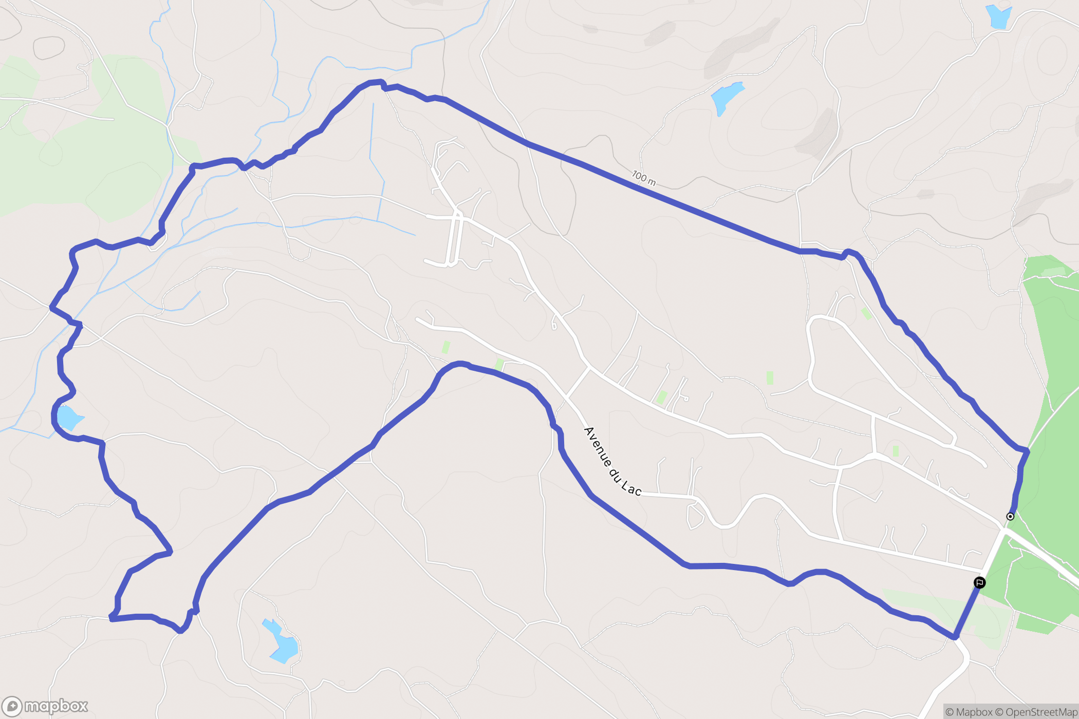 Puget-sur-Argens : carte du parcours de randonnée - France