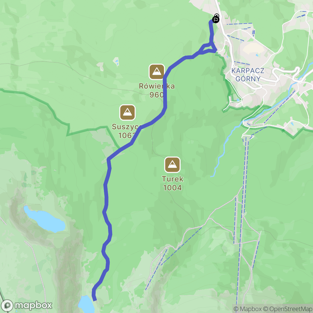 Karpacz: mapa trasy - Poland