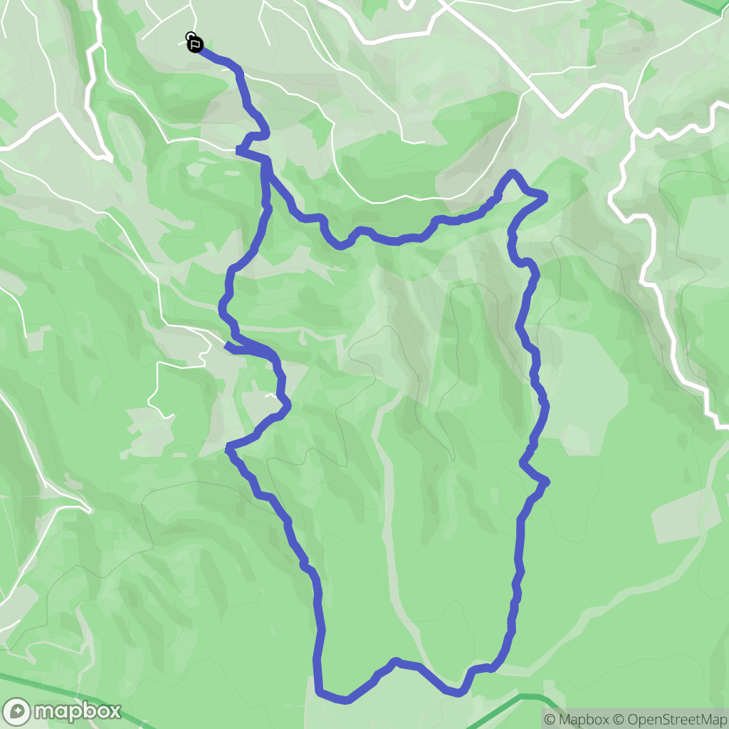 Venasque : carte du parcours de randonnée - France