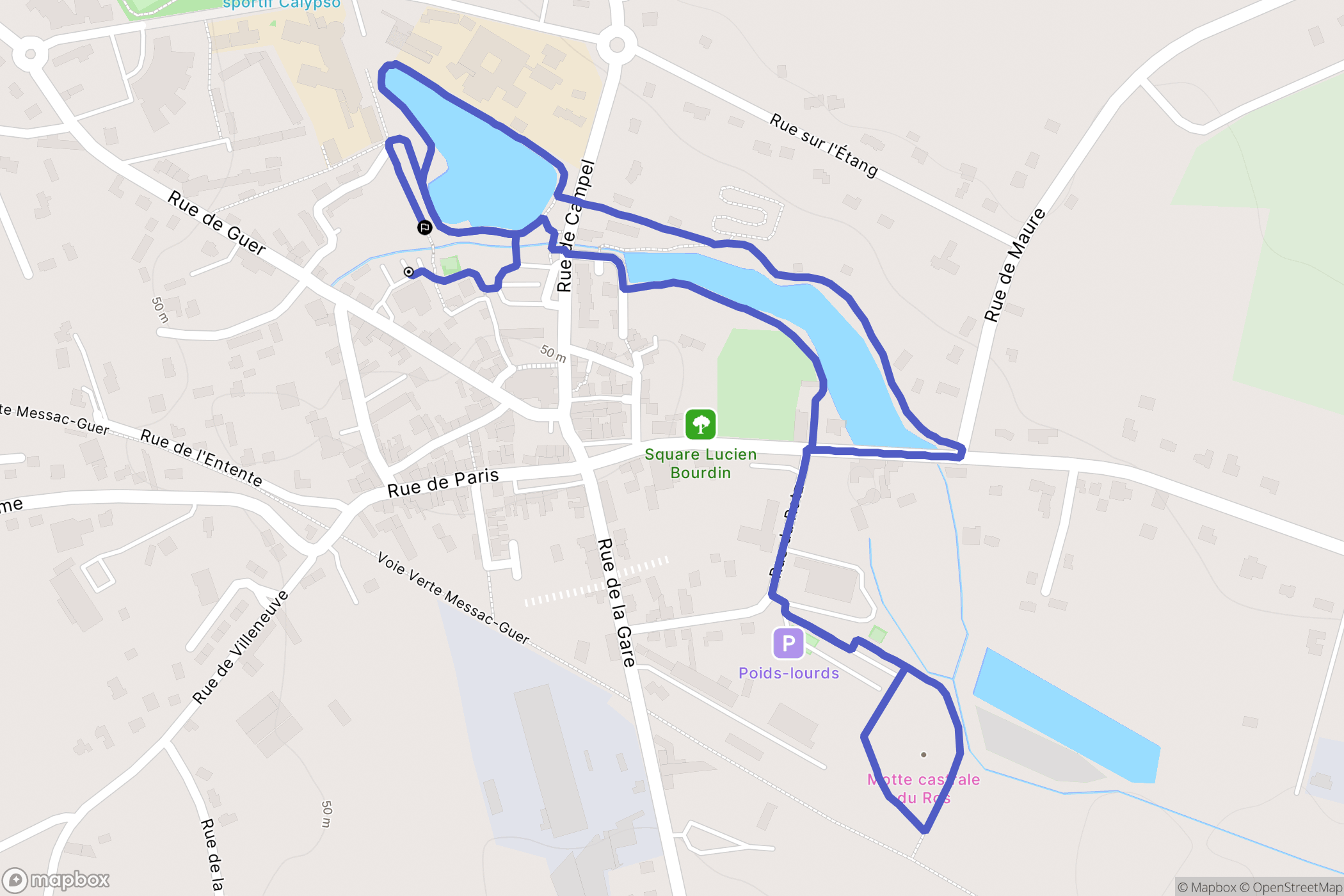 Val d'Anast : carte du parcours de randonnée - France