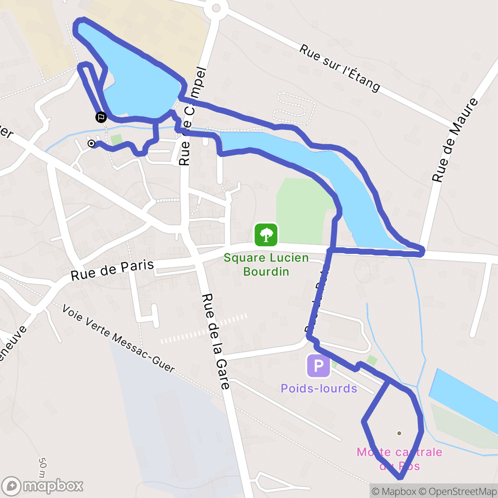Val d'Anast : carte du parcours de randonnée - France