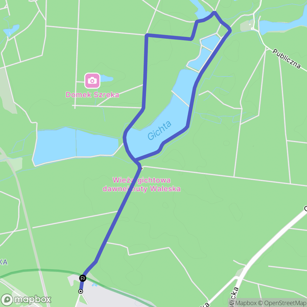 Żory: mapa trasy - Poland