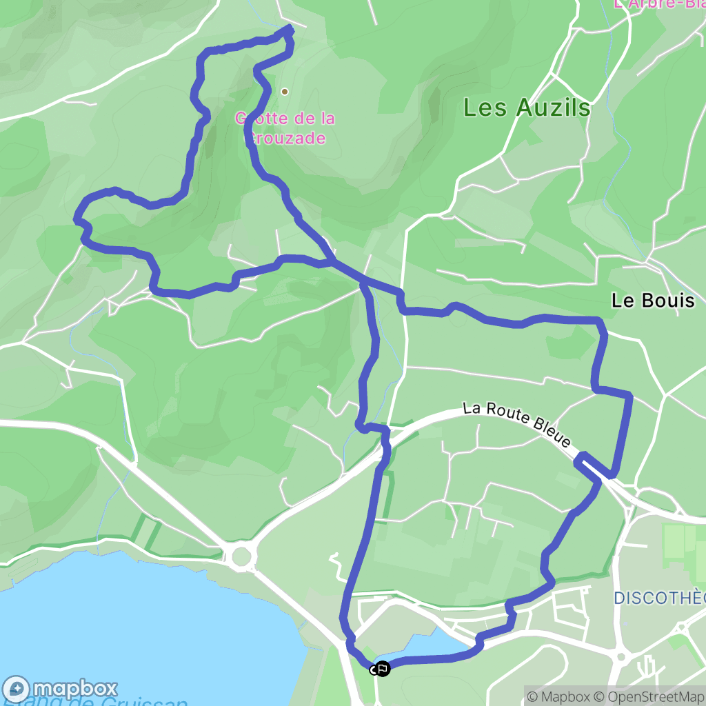 Gruissan : carte du parcours de randonnée - France