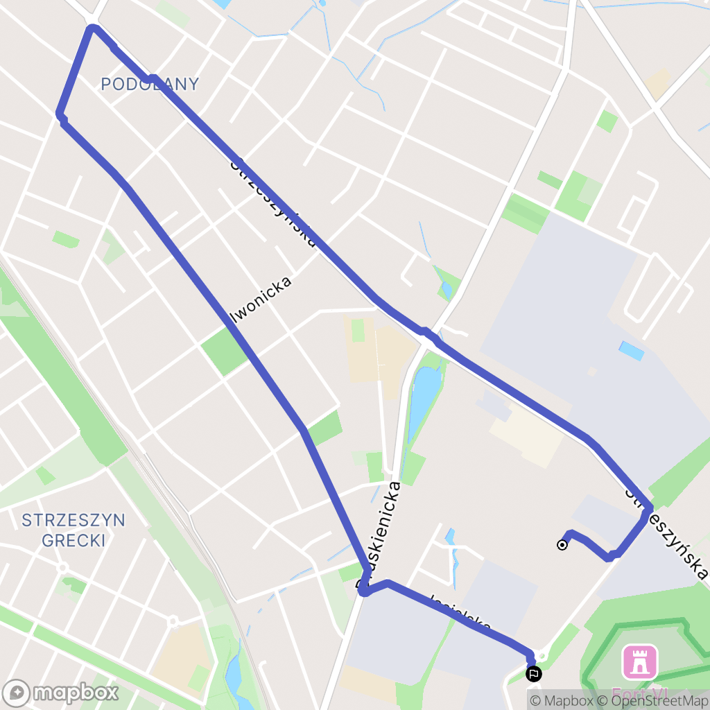 Poznań: mapa trasy - Poland