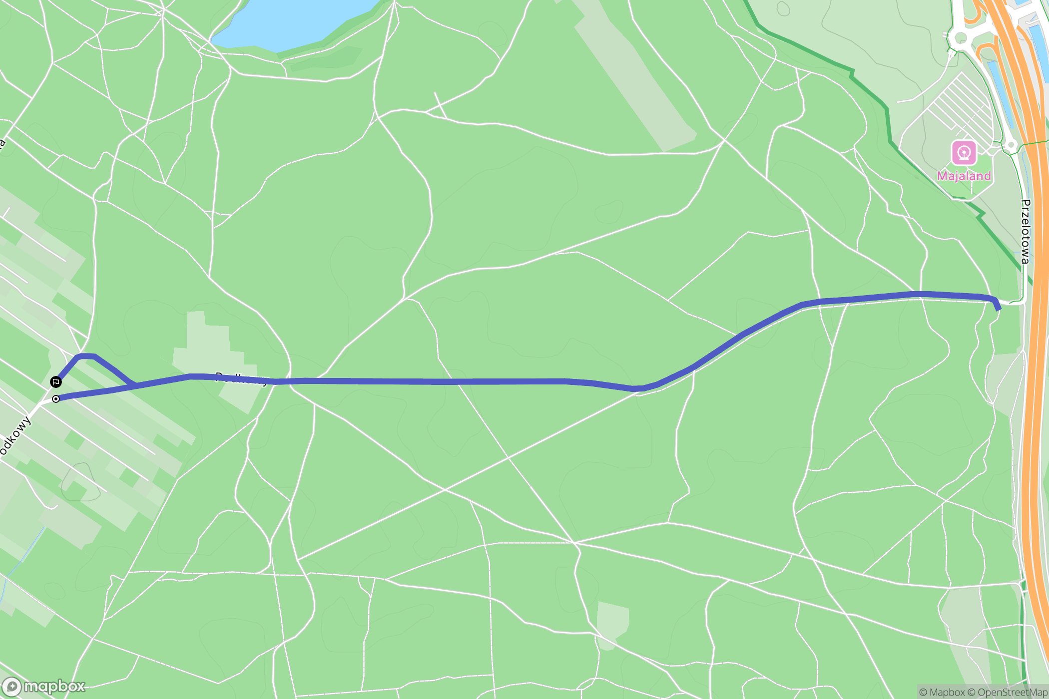 Warszawa: mapa trasy - Poland